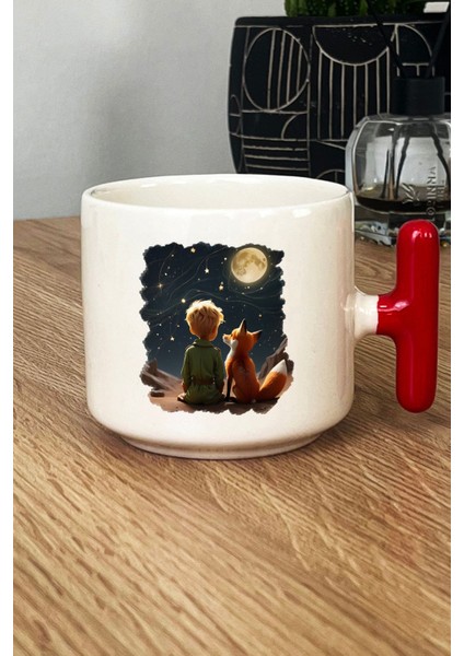 Küçük Prens Kupa Bardak T Kulplu Kırmızı Arkadaşa Hediye fiyatları