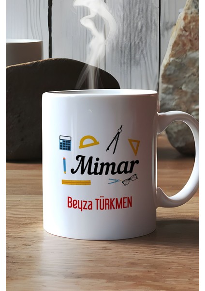 Kişiye Özel Mimar Kupa Bardak Beyaz Mimarlar Günü Hediyesi modelleri