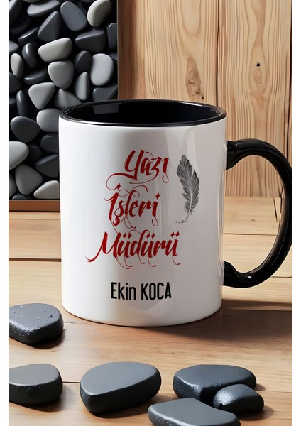 Kişiye Özel Yazı Işleri Müdürü Kupa Bardak Siyah indirimleri