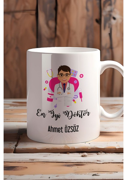 Kişiye Özel En Iyi Doktor Kupa Bardak Beyaz Tıp Bayramı Hediyesi