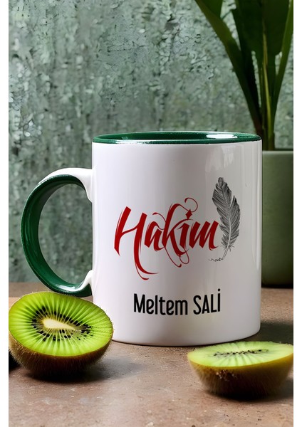 Kişiye Özel Hakim Kupa Bardak Yeşil