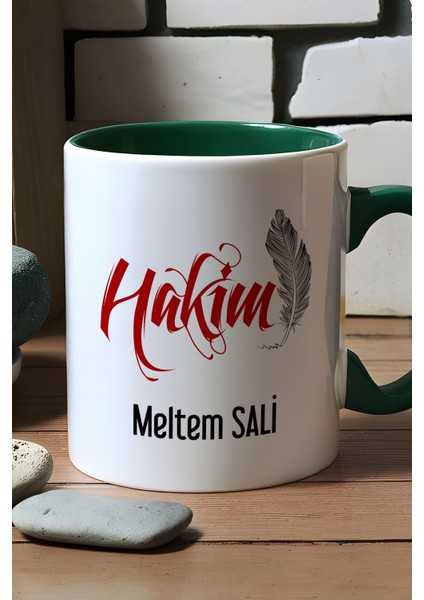 Kişiye Özel Hakim Kupa Bardak Yeşil fiyatları