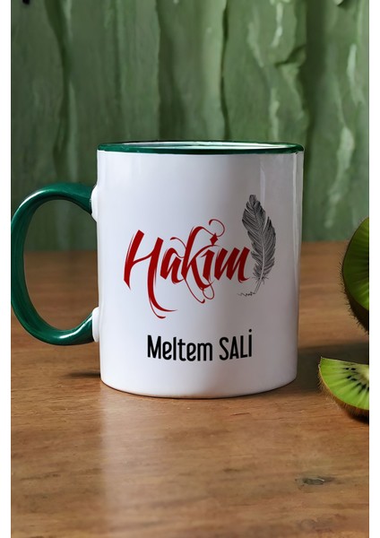 Kişiye Özel Hakim Kupa Bardak Yeşil modelleri