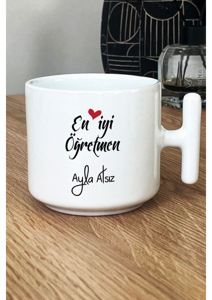 Kişiye Özel En Iyi Öğretmen Kupa Bardak T Kulplu Beyaz Öğretmenler Günü Hediyesi fiyatları