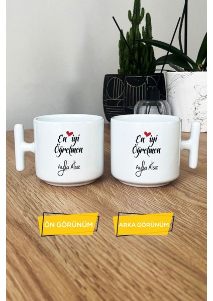 Kişiye Özel En Iyi Öğretmen Kupa Bardak T Kulplu Beyaz Öğretmenler Günü Hediyesi modelleri