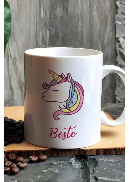 Kişiye Özel Unicorn Kupa Bardak Beyaz Arkadaşa Doğum Günü Hediyesi fiyatları
