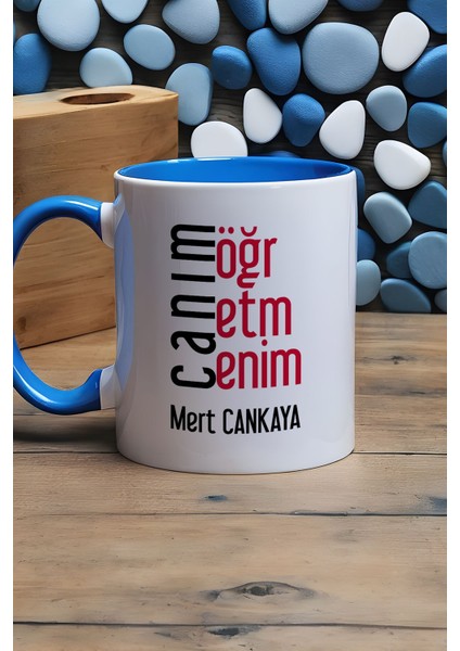 Kişiye Özel Öğretmenler Günü Hediyesi Kupa Bardak Mavi Erkek Öğretmen modelleri