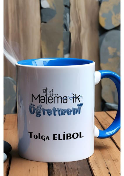 Kişiye Özel Matematik Öğretmeni -2- Kupa Bardak Mavi Öğretmenler Günü Hediyesi fiyatları