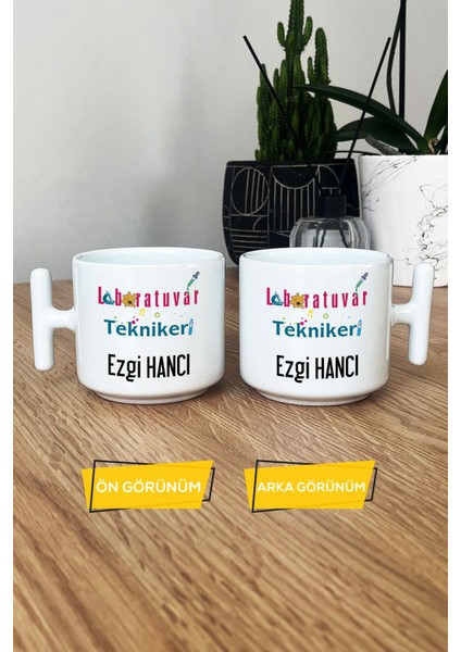 Kişiye Özel Laboratuvar Teknikeri Kupa Bardak T Kulplu Beyaz Tıp Bayramı Hediyeleri modelleri