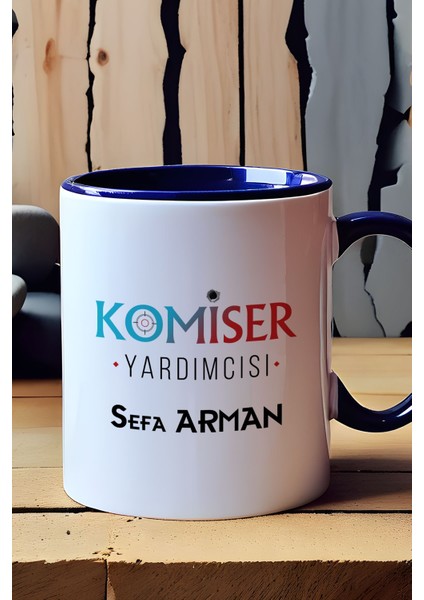 Kişiye Özel Komiser Yardımcısı Kupa Bardak Lacivert Polisler Günü Hediyesi fırsatları