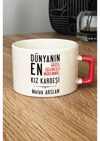 Kişiye Özel Kız Kardeş Lüks Fincan Turuncu Kız Kardeşe Doğum Günü Hediyesi fiyatları