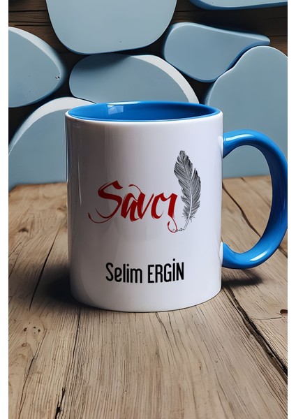 Kişiye Özel Savcı Kupa Bardak Mavi fırsatları