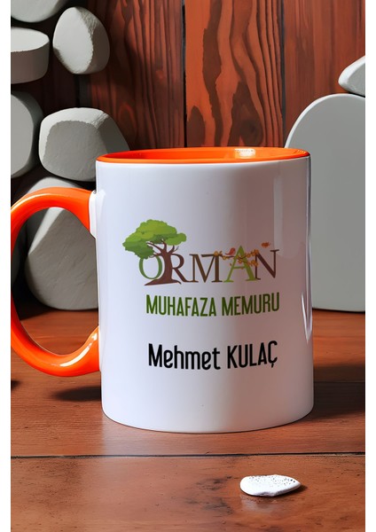 Kişiye Özel Orman Muhafaza Memuru Kupa Bardak Turuncu indirimleri