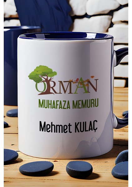 Kişiye Özel Orman Muhafaza Memuru Kupa Bardak Lacivert indirimleri