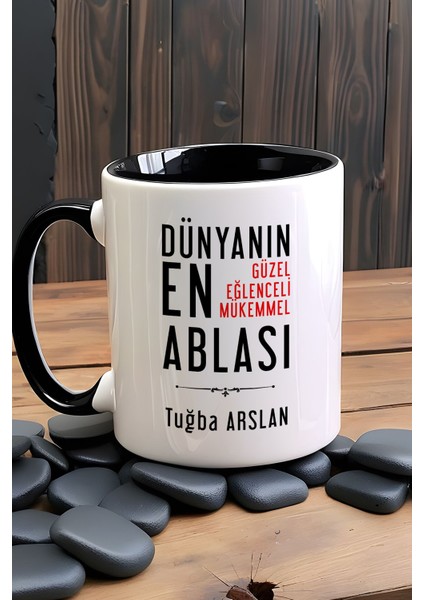 Kişiye Özel Abla Kupa Bardak Siyah Ablaya Doğum Günü Hediyesi fiyatları