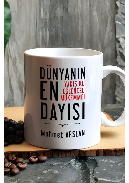 Kişiye Özel Dayı Kupa Bardak Beyaz Dayıya Doğum Günü Hediyesi fiyatları