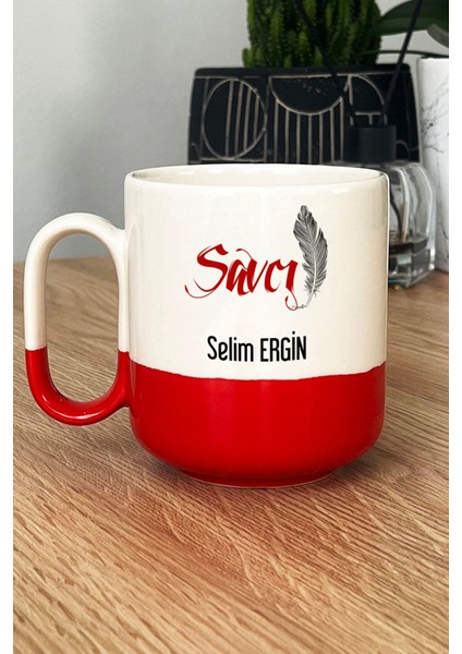 Kişiye Özel Savcı Pro Kupa Bardak Kırmızı