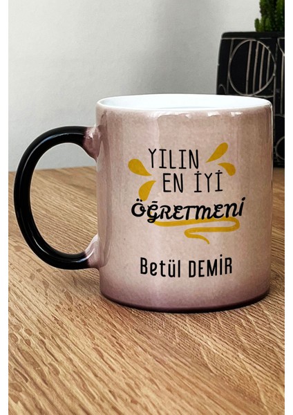 Kişiye Özel Öğretmenler Günü Hediyesi Kupa Bardak Sihirli Sınıf Öğretmenine Hediye