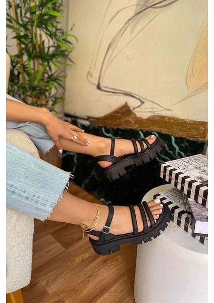 Sinot Kadın Yumuşak Pedli Sandalet Siyah modelleri