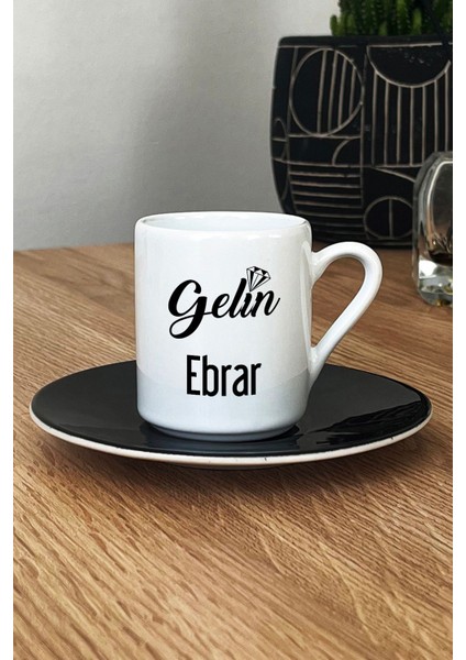 Kişiye Özel Gelin Türk Kahvesi Fincanı Siyah Nişan Düğün Söz Isteme Hediyesi fiyatları