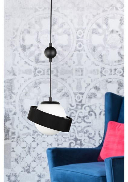 Gezegen Tekli Avize Siyah Siyah Şapka