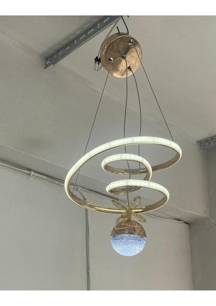 Tek Toplu Alice Ledli 3 Renk Avize modelleri