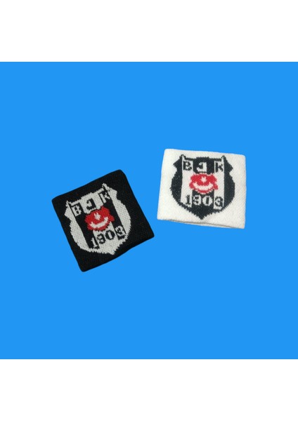 Siyah Beyaz Futbol Spor Çorap Tozluk 2 Çift ve 2 Adet Bileklik li Beşiktaş