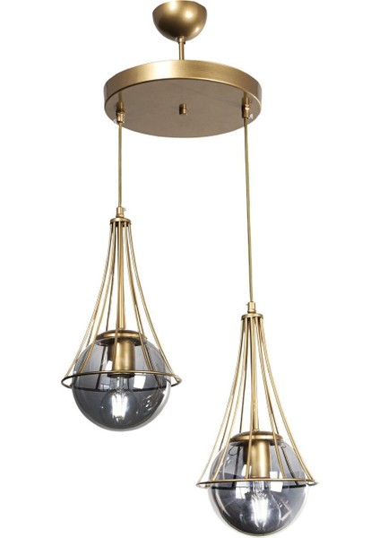 Lapis 2.li Eskitme-Füme Glop Camlı Avize fiyatları