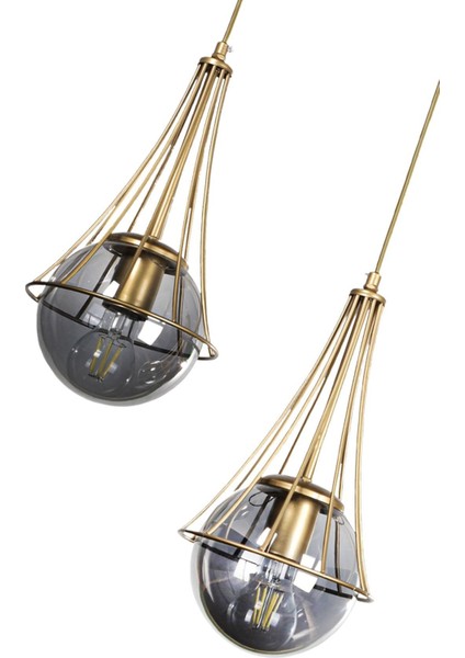 Lapis 2.li Eskitme-Füme Glop Camlı Avize fırsatları