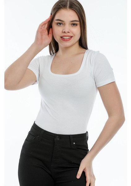 U Yaka Kısa Kol Body fırsatları