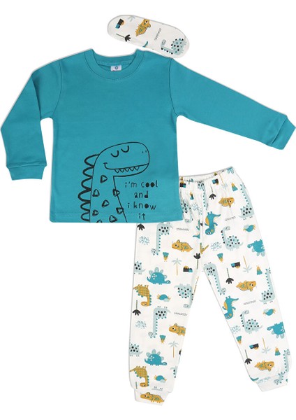 1-5 Yaş Erkek Çocuk Göz Bantlı Pijama Takımı