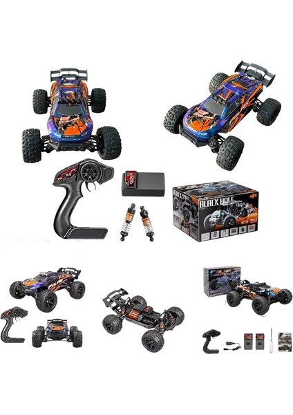 Elektrikli Rc 1:14 Ölçek Servo Motor Mega Arazi Aracı Spor Araç 55 Km Hız Rc Araç