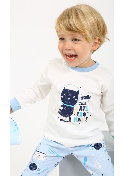 1-5 Yaş Erkek Çocuk Göz Bantlı Pijama Takımı