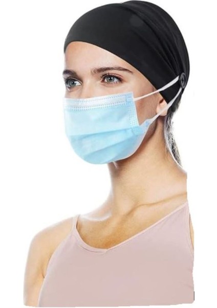 Yetişkin Yüz Maskesi Kulak Rahatlatıcı Saç Bandı Tutucu Maske Düğmeli Bandana, Saç bandı fiyatları