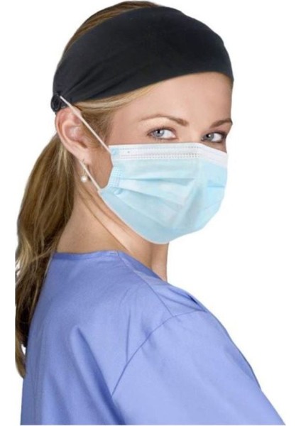 Yetişkin Yüz Maskesi Kulak Rahatlatıcı Saç Bandı Tutucu Maske Düğmeli Bandana, Saç bandı modelleri