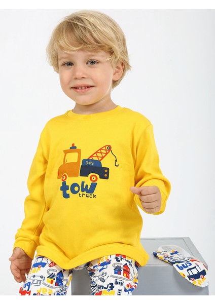 1-5 Yaş Erkek Çocuk Göz Bantlı Pijama Takımı