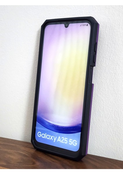 Samsung Galaxy A25 Uyumlu Standlı Pembe Tank Kılıf