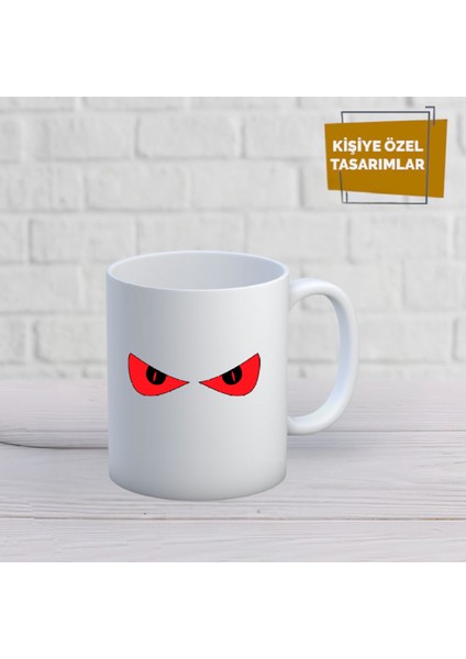 Kırmızı Gözler Kupa Bardak
