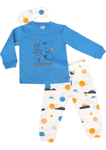 1-5 Yaş Erkek Çocuk Göz Bantlı Pijama Takımı