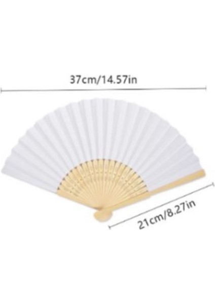 Bambu Kağıt Beyaz Yelpaze modelleri