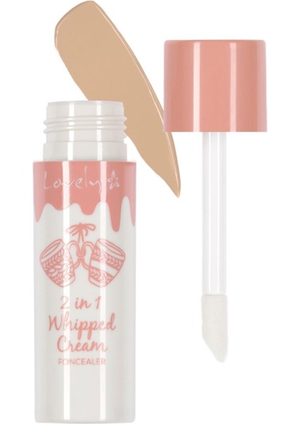2 In 1 Whıpped Cream Foncealer 02 Nude