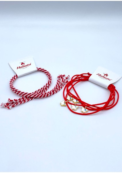 10 Adet (5 Set) Hediyelik Yılbaşı Kartlı Jelatinli Marteniçka Nazar Dilek Bilekliği Seti fiyatları