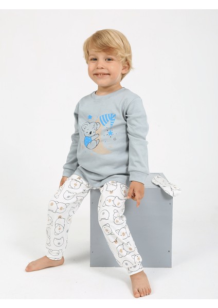 1-5 Yaş Erkek Çocuk Göz Bantlı Pijama Takımı