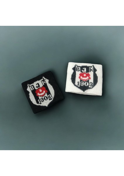 Siyah Futbol Spor Çorap Tozluk 2 Çift ve 2 Adet Bileklik li Beşiktaş