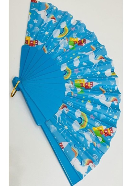 Mavi Kız Çocuk Yelpaze, Doğum Günü Hediyesi, Karne Hediyesi modelleri