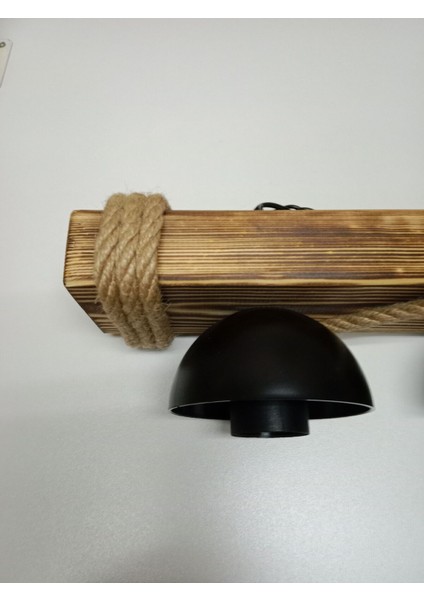 Vintage, Otantik 2li Ahşap, Rustik Avize E27 Duylu fiyatları