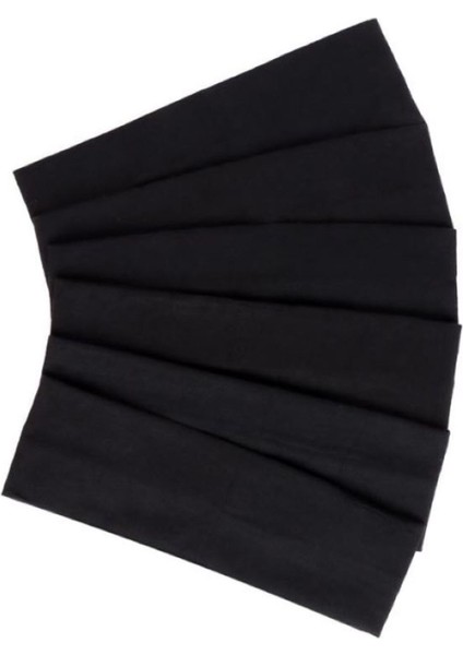6'lı Siyah Saç Bandı, Bandana Seti, Ekonomik Paket modelleri