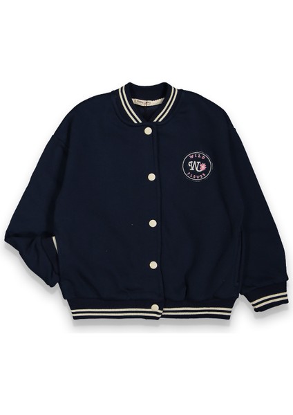 Kız Çocuk 3 Iplik Oversize Kolej Ceket