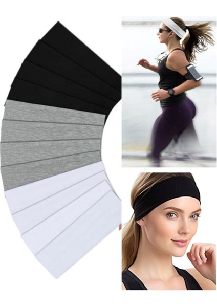 12'li Paket Sporcu saç bandı
