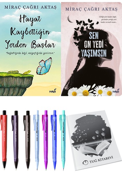 Hayat Kaybettiğin Yerden Başlar Miraç Çağrı Aktaş ve Sen On Yedi Yaşımsın Miraç Çağrı Aktaş 2li Set